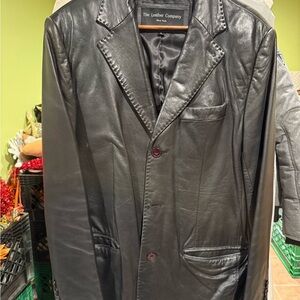 The Leather Company Black Leather Blazer